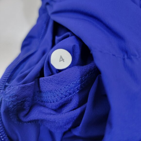 LULULEMON Womens Jacket Sz 4 Fluffed Up Goose Down Pigment BLUE Full Zip Running - Picture 9 of 16